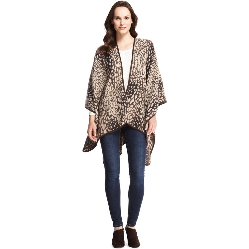 Marks and Spencer M&S Collection Animal Print Piped Wrap