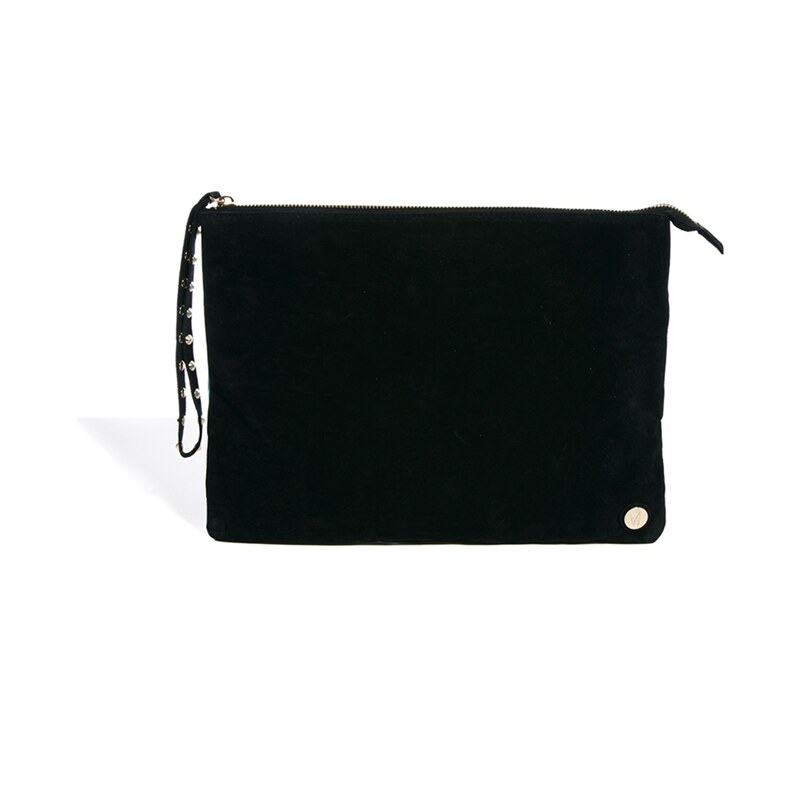 Minkpink Flip Side Two Tone Suede Clutch Bag