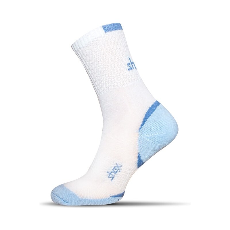 Buďchlap Bavlněné pánské ponožky v bílo-modré barvě Clima Plus