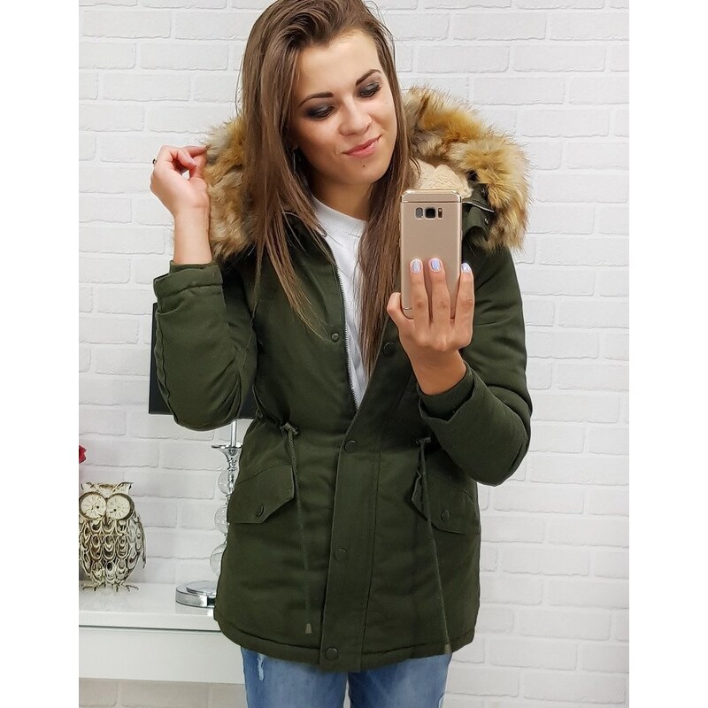 BASIC Dámská zimní parka Khaki