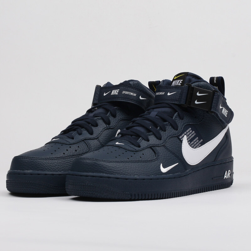 Nike Air Force 1 Mid '07 lv8 Obsidian/White-Black-Tour Yellow