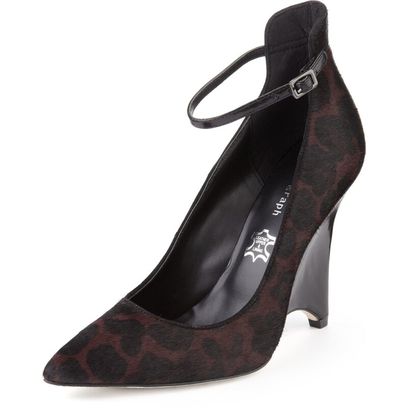 Marks and Spencer Autograph Premium Suede Ankle Strap Wedge Shoes with leather lining and Insolia®