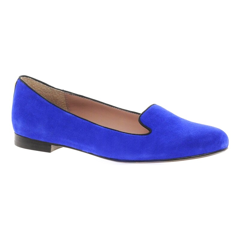 Dune Limbo Blue Suede Slipper Shoes
