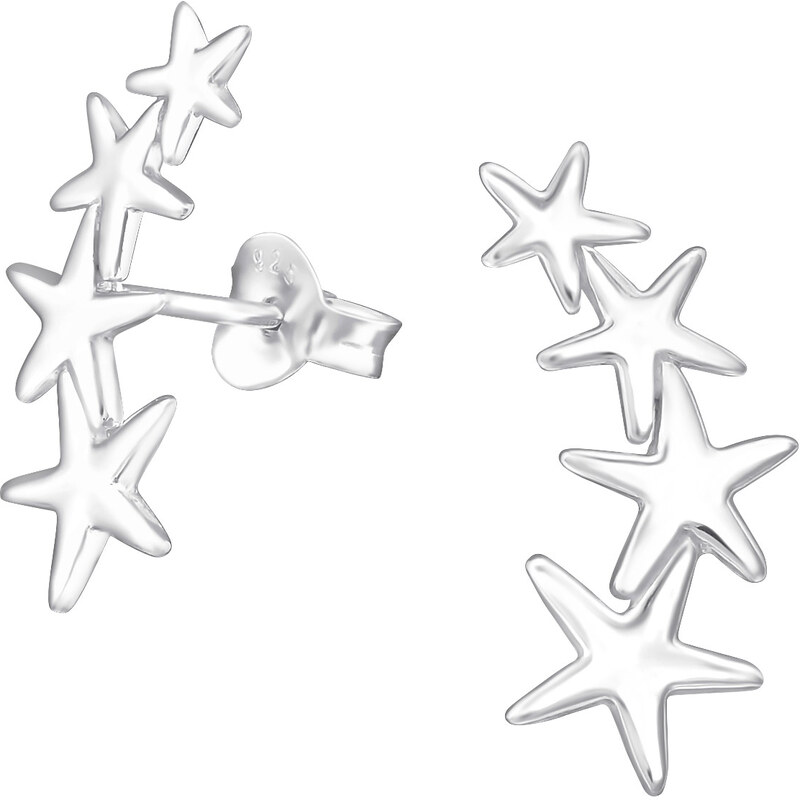 Olivie Stříbrné náušnice STAR 1958 32937696