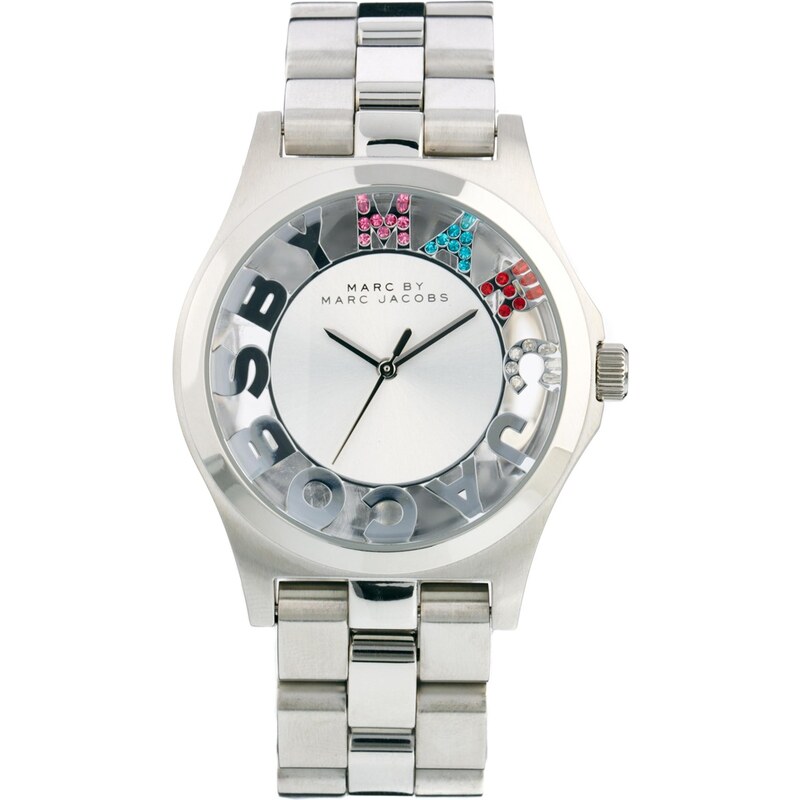 Marc By Marc Jacobs Henry Skeleton Glitz Silver Watch
