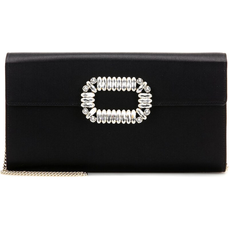 Roger Vivier Evening Envelope satin clutch