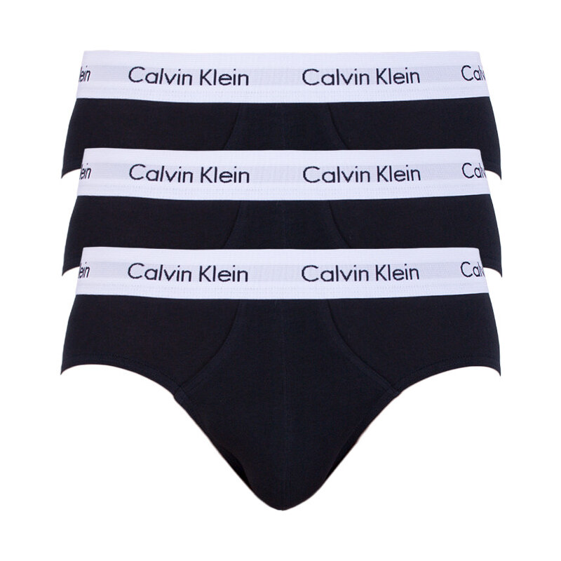 3PACK pánské slipy Calvin Klein černé (U2661G-001)