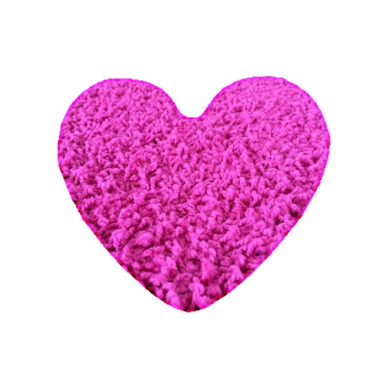 Vopi koberce Kusový koberec Color shaggy růžový srdce - 120x120 cm