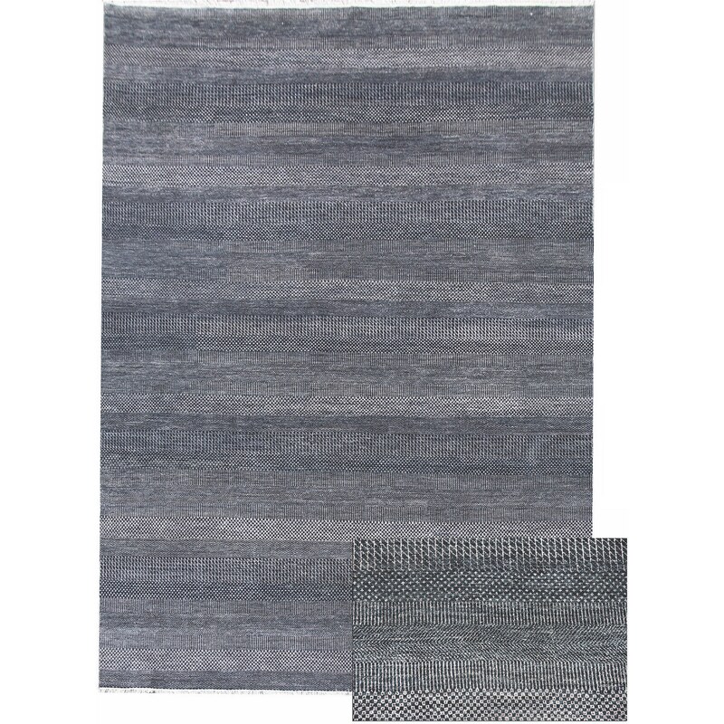 Diamond Carpets koberce Ručně vázaný kusový koberec Diamond DC-MCN Dark blue/silver - 180x275 cm