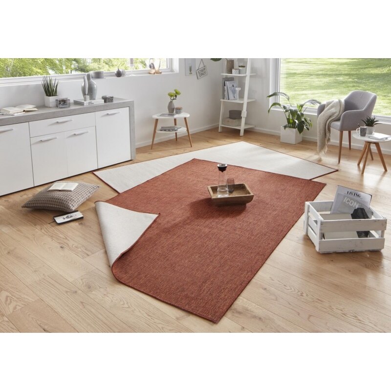 NORTHRUGS - Hanse Home koberce Kusový koberec Twin-Wendeteppiche 103098 terra creme – na ven i na doma - 160x230 cm