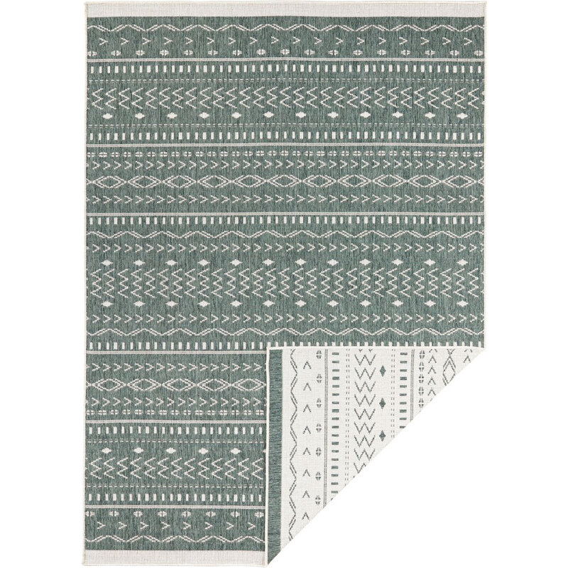 NORTHRUGS - Hanse Home koberce Kusový koberec Twin Supreme 103440 Kuba green creme – na ven i na doma - 80x150 cm