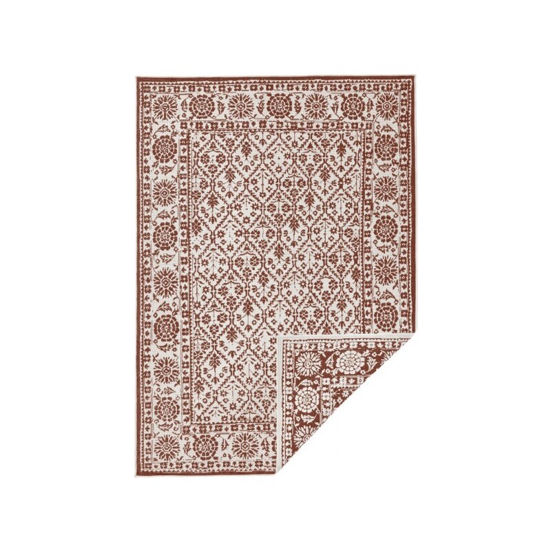 NORTHRUGS - Hanse Home koberce Kusový koberec Twin-Wendeteppiche 103114 terra creme – na ven i na doma - 80x250 cm