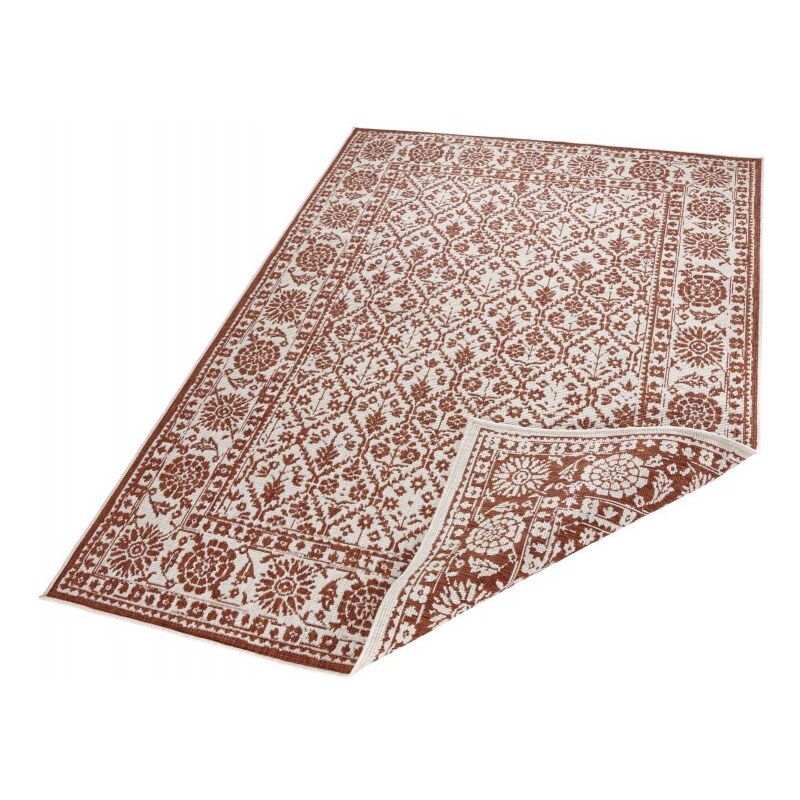 NORTHRUGS - Hanse Home koberce Kusový koberec Twin-Wendeteppiche 103114 terra creme – na ven i na doma - 80x250 cm