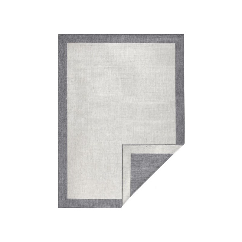 NORTHRUGS - Hanse Home koberce Kusový koberec Twin-Wendeteppiche 103108 creme grau – na ven i na doma - 80x250 cm