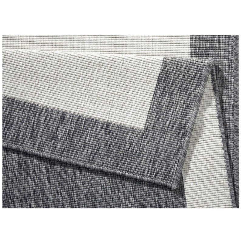 NORTHRUGS - Hanse Home koberce Kusový koberec Twin-Wendeteppiche 103108 creme grau – na ven i na doma - 80x250 cm