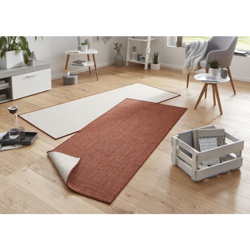 NORTHRUGS - Hanse Home koberce Kusový koberec Twin-Wendeteppiche 103098 terra creme – na ven i na doma - 120x170 cm