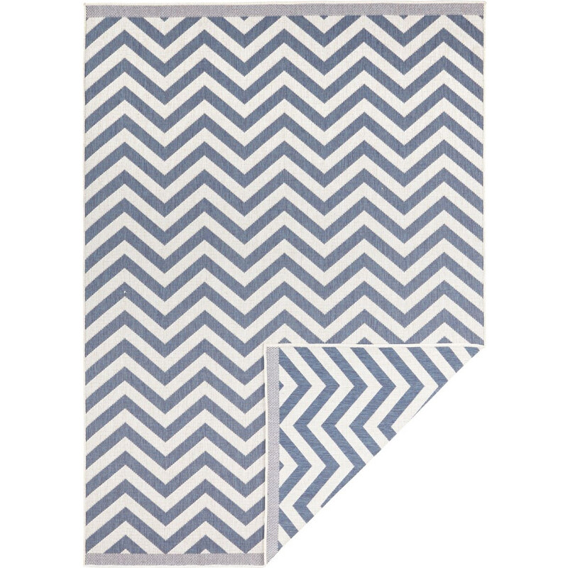 NORTHRUGS - Hanse Home koberce Kusový koberec Twin Supreme 103435 Palma blue creme – na ven i na doma - 120x170 cm