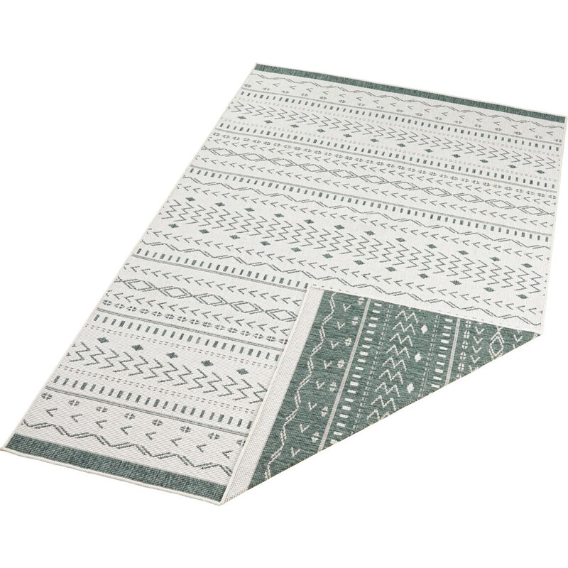 NORTHRUGS - Hanse Home koberce Kusový koberec Twin Supreme 103440 Kuba green creme – na ven i na doma - 80x150 cm