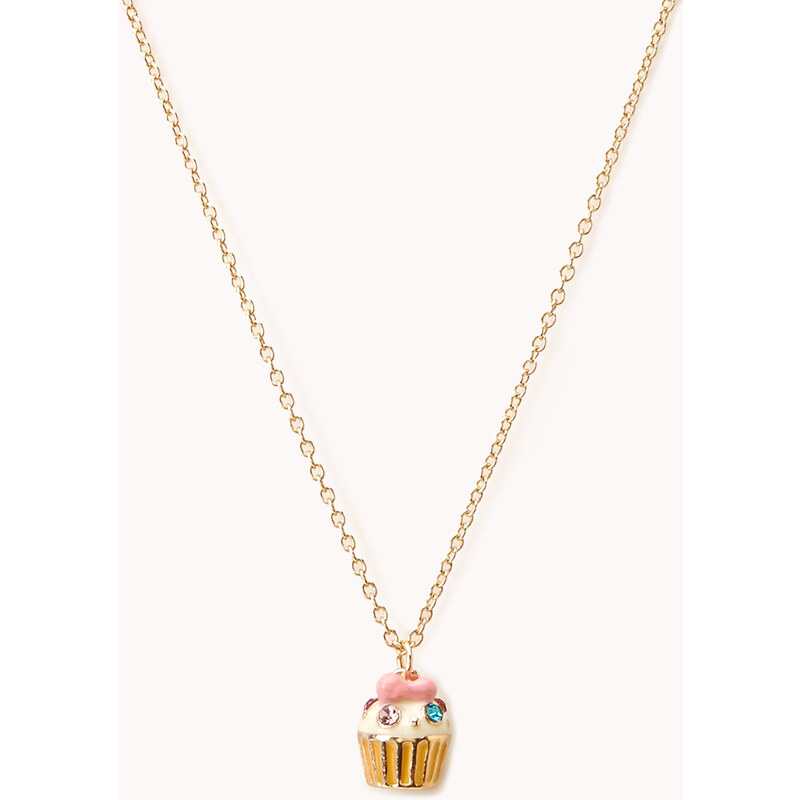 FOREVER21 Bejeweled Cupcake Pendant