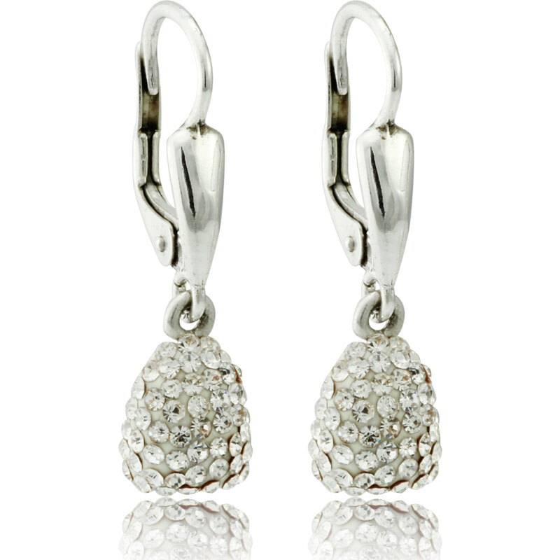 Carlo Romani DÁMSKÉ NÁUŠNICE SE SWAROVSKI ELEMENTS BÍLÉ - BEÁTA 83383933