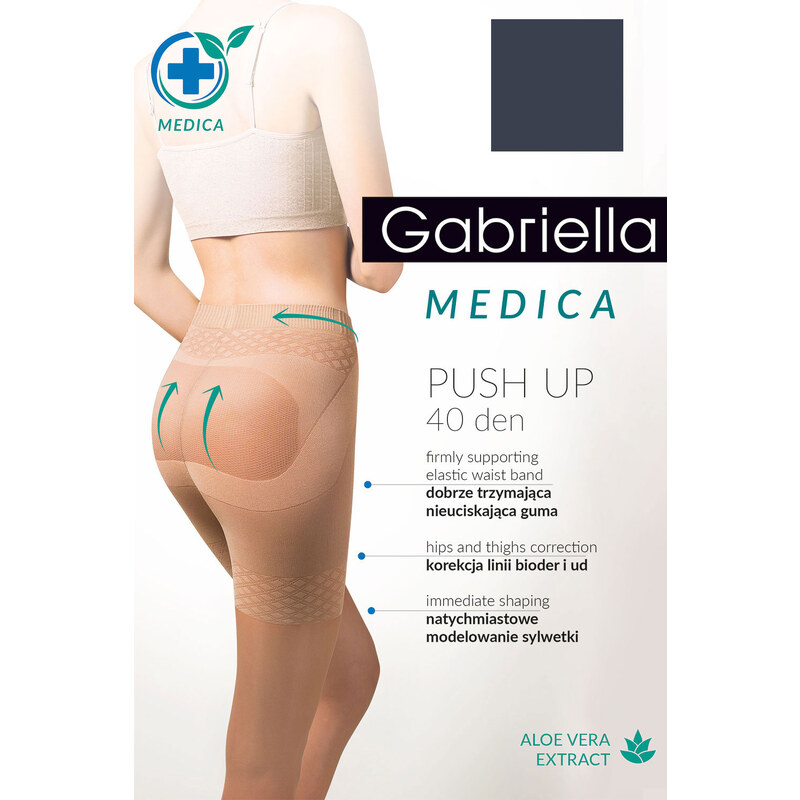 Silonkové punčocháče Gabriella Medica Push-up 40 Den Code 128