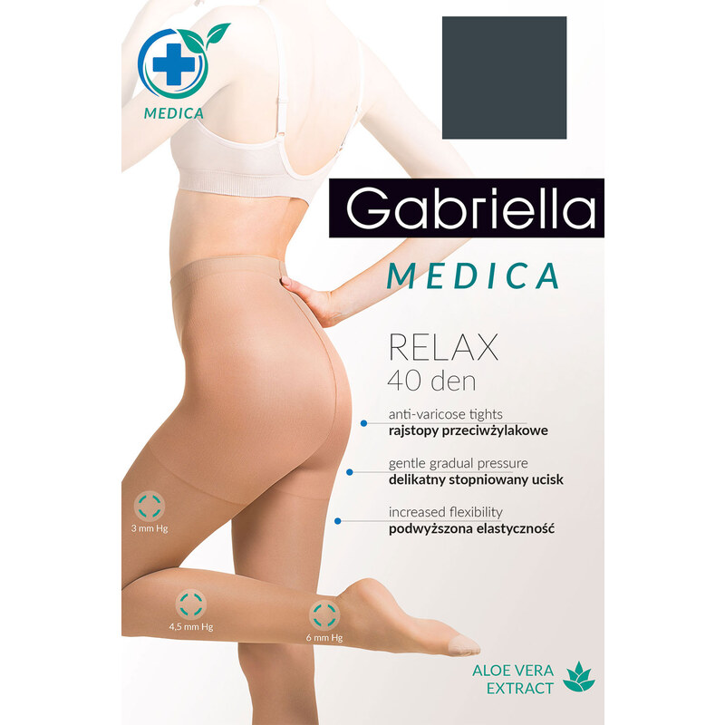 Silonkové punčocháče Gabriella Medica Relax 40 DEN Code 111