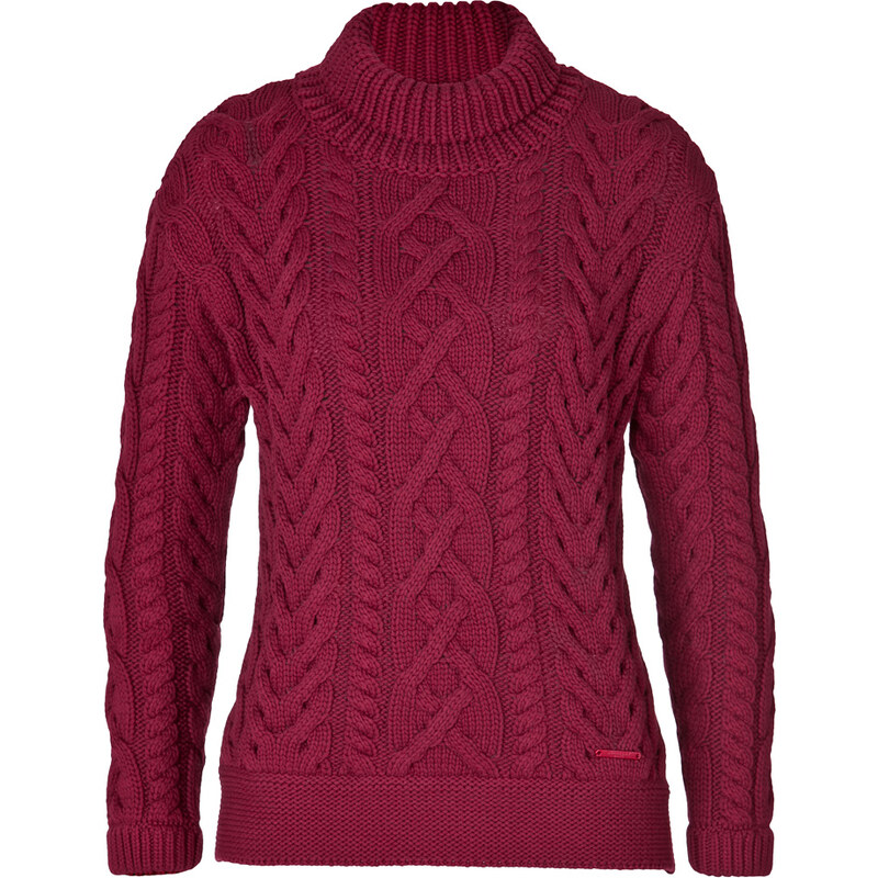 Burberry Brit Cotton Blend Cable Knit Pullover