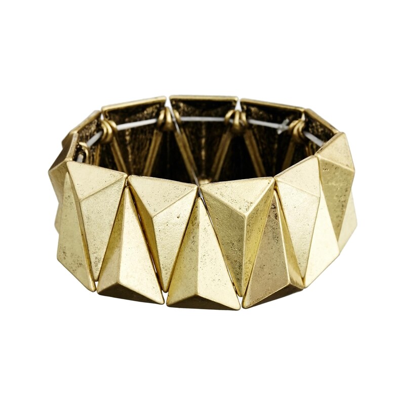 ASOS Triangle Stretch Bracelet - Gold