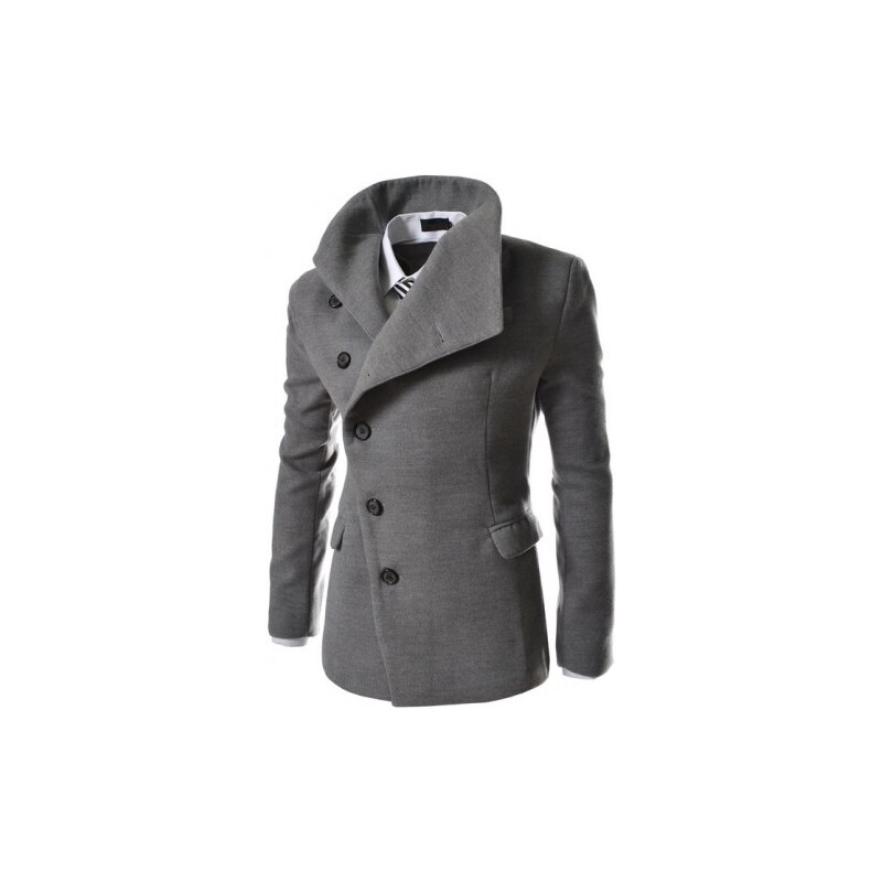 Pánský kabát Bulo šedý AKCE - šedá
