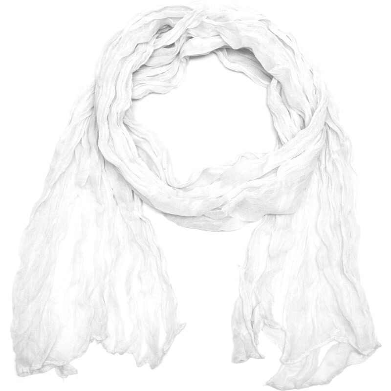 Coxes O Dlouhý lehký šátek na krk bílý 1E3-1200