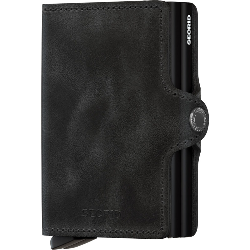 Dvojitá kožená peněženka na karty SECRID Twinwallet Vintage