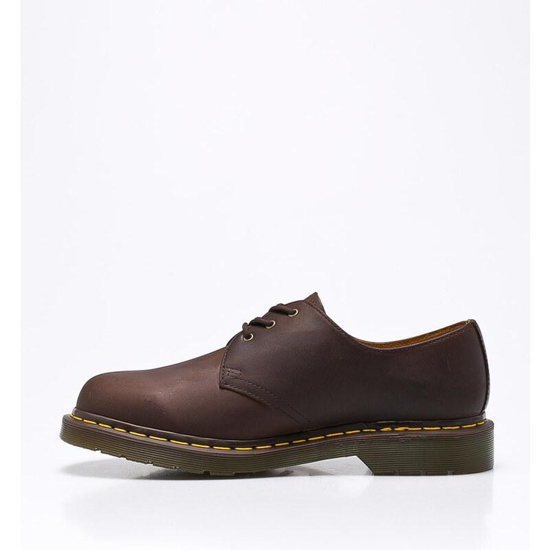 Semišové polobotky Dr. Martens 1461 pánské, hnědá barva, 11838201.1461.MEN-GAUCHO