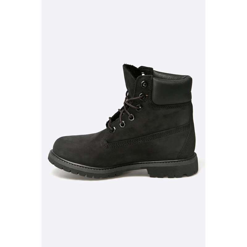 Nízké kozačky Timberland 6" Premium Boot dámské, černá barva, na plochém podpatku, 8658A