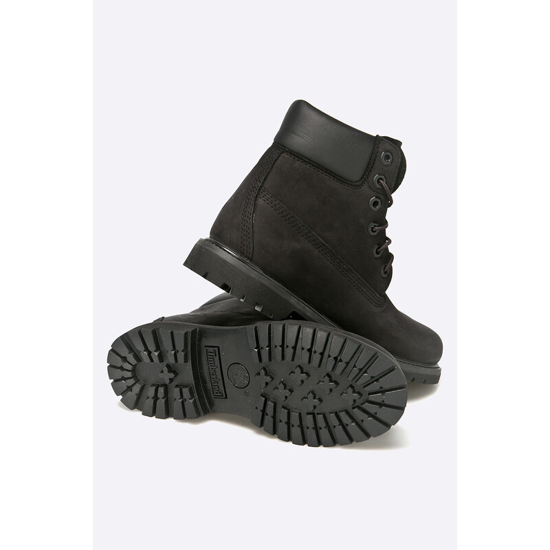 Nízké kozačky Timberland 6" Premium Boot dámské, černá barva, na plochém podpatku, 8658A