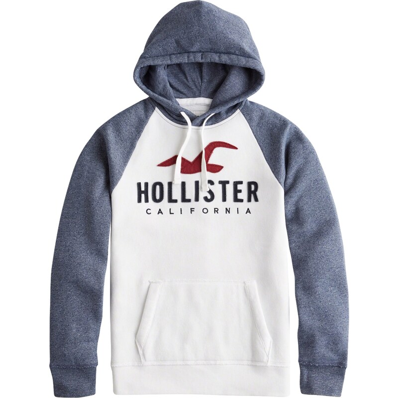 HOLLISTER Mikina DTC RAGLAN ICONIC TECH LOGO PO namo nicka mod bila GLAMI.cz
