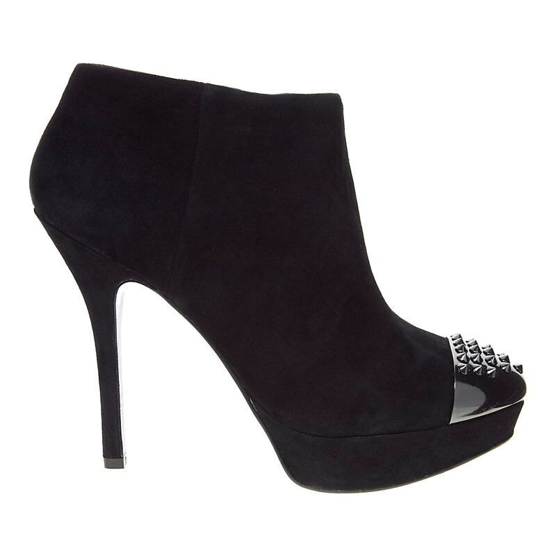 Mango Platform Toecap Ankle Boot - Black