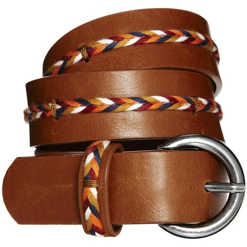 Mango Thread Braid Belt - Orange