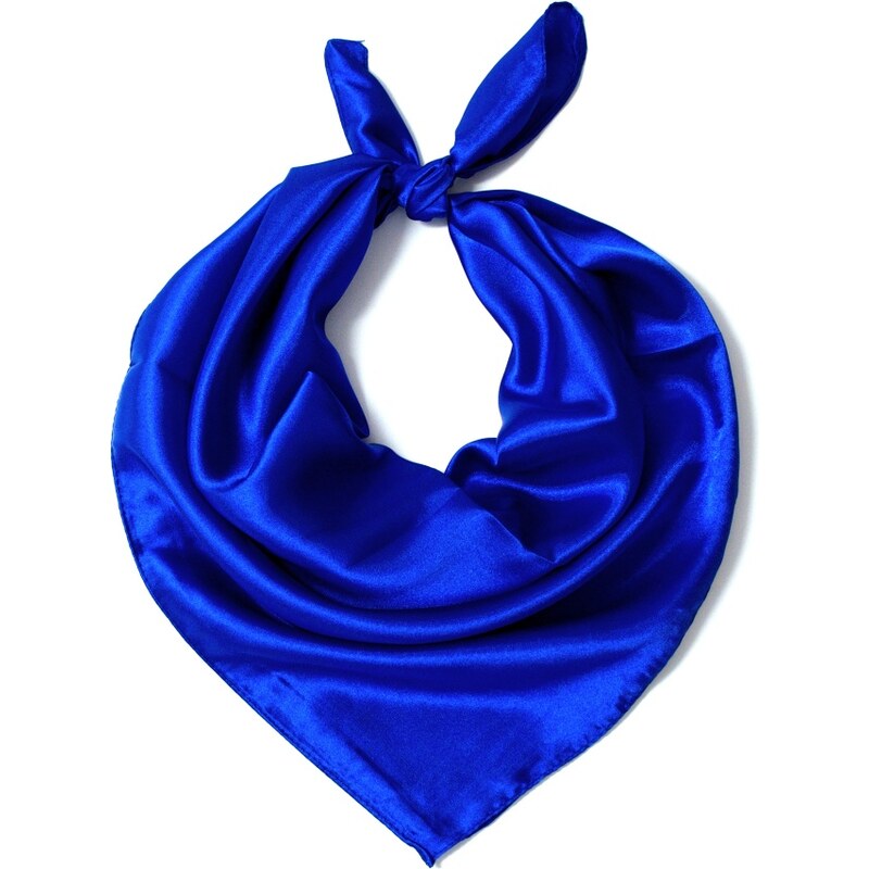 Coxes O Čtvercový šátek na krk modrý 57cm * 57cm "LETUŠKA" 1A3-2644