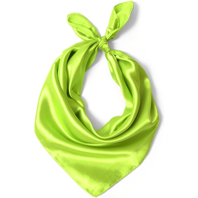 Coxes O Čtvercový šátek na krk světle zelený 57cm * 57cm "LETUŠKA" 1E1-2643