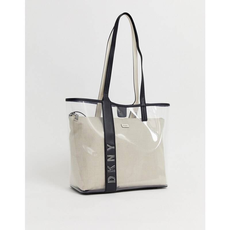 DKNY plastic detail tote bag Clear GLAMI.cz