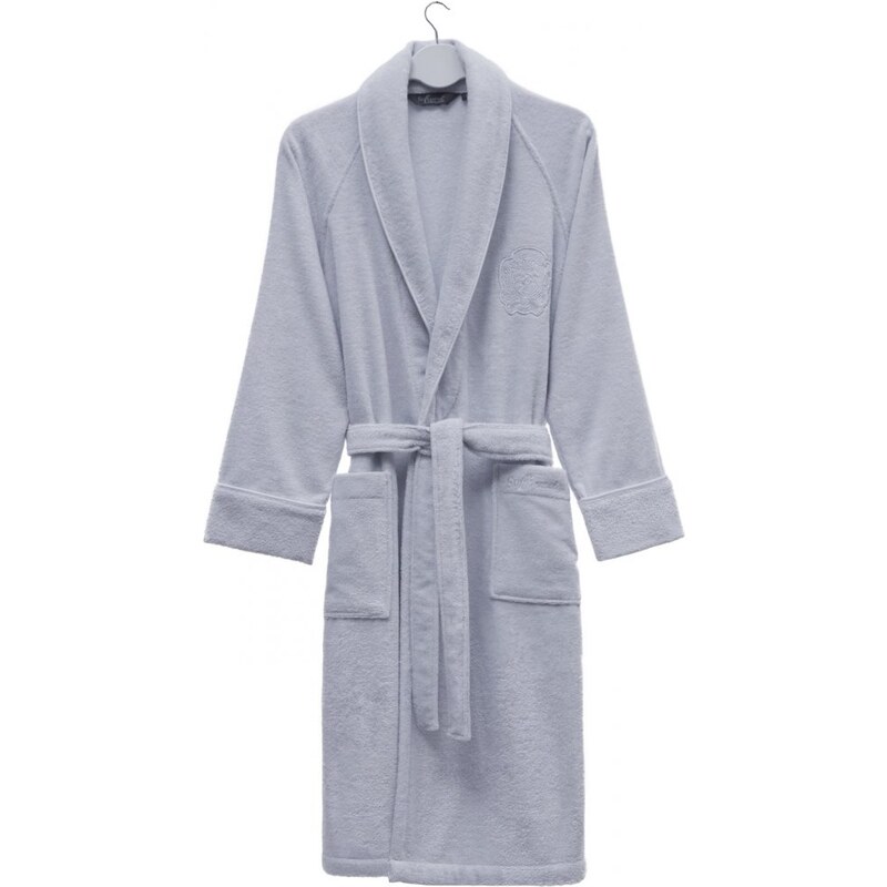 Soft Cotton Modalový župan DELUXE pro muže i ženy, Světle modrá,