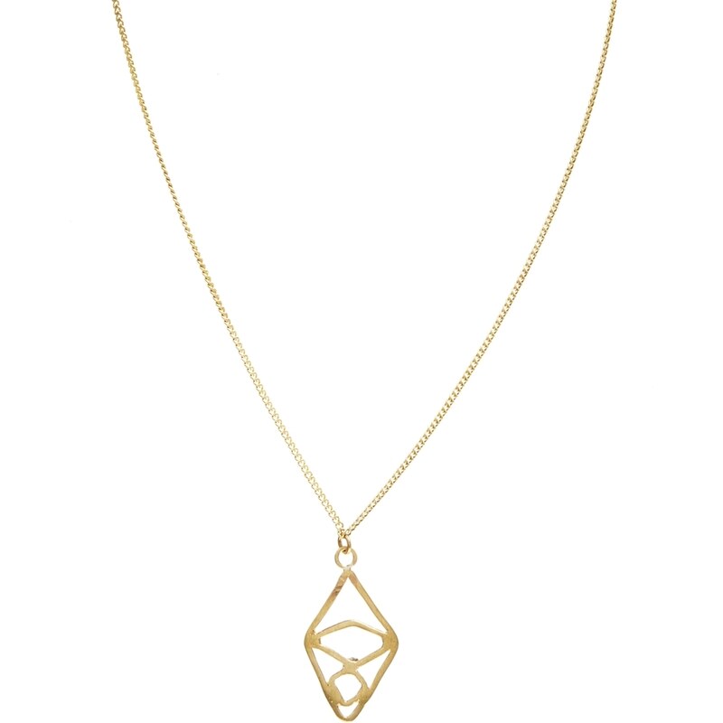 Made Small Diamond Pendant - Gold