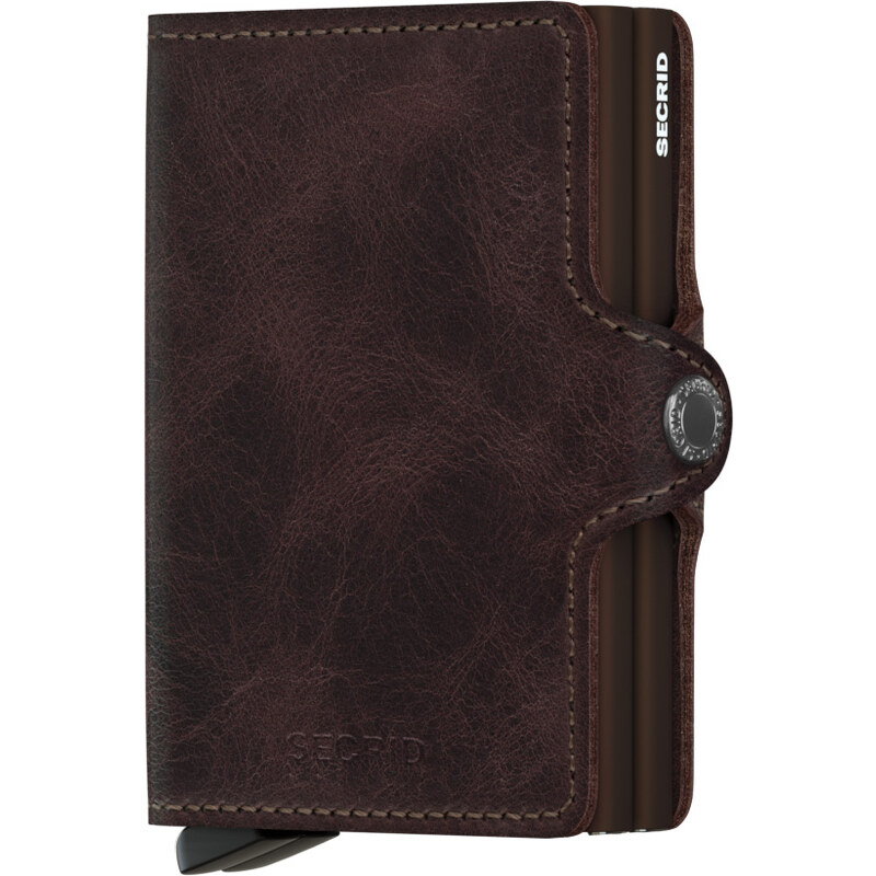 Dvojité pouzdro na karty SECRID Twinwallet Vintage Chocolate