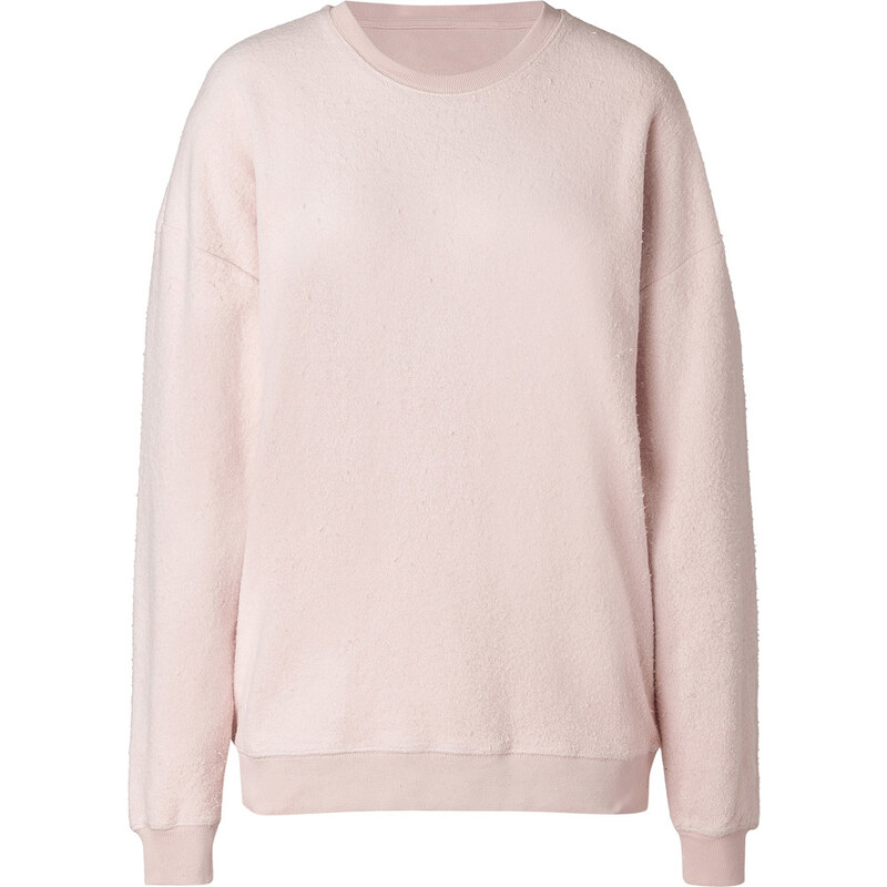 MSGM Felted Cotton Sweatshirt with Back Applique