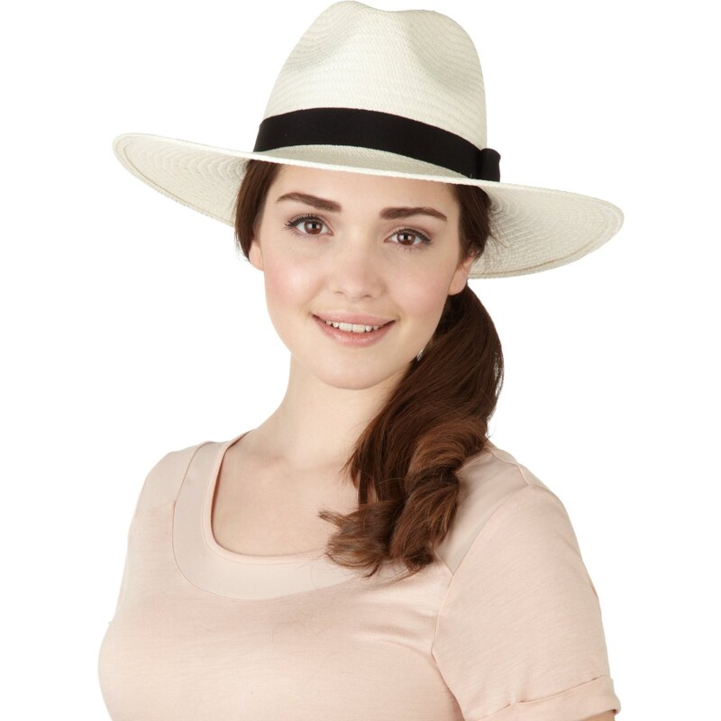 Marks and Spencer M&S Collection Wide Brim Contrast Band Panama Hat