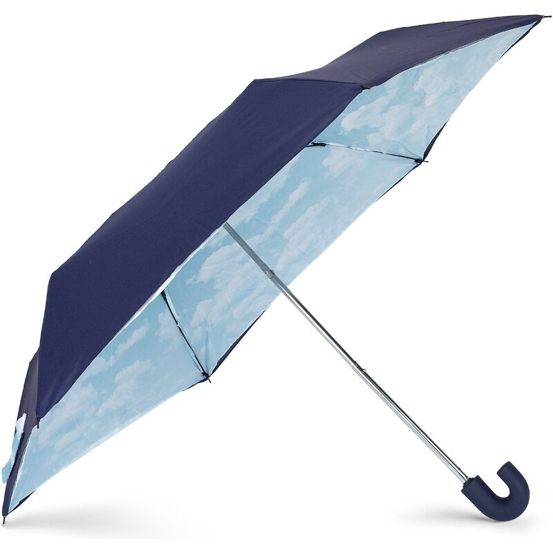 Marks and Spencer M&S Collection Clouds Print Crook Handle Umbrella
