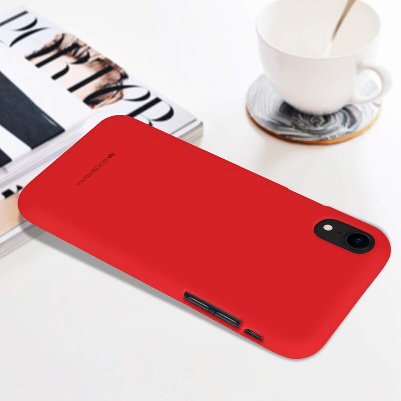 Ochranný kryt pro iPhone XR - Mercury, Soft Feeling Red
