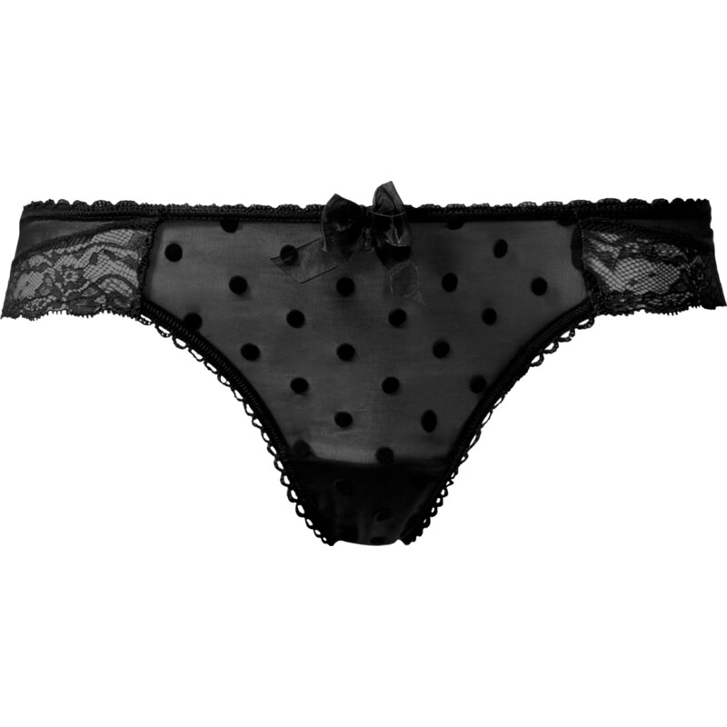 Intimissimi Polka-Dot and Lace Brazilian-Cut Panties