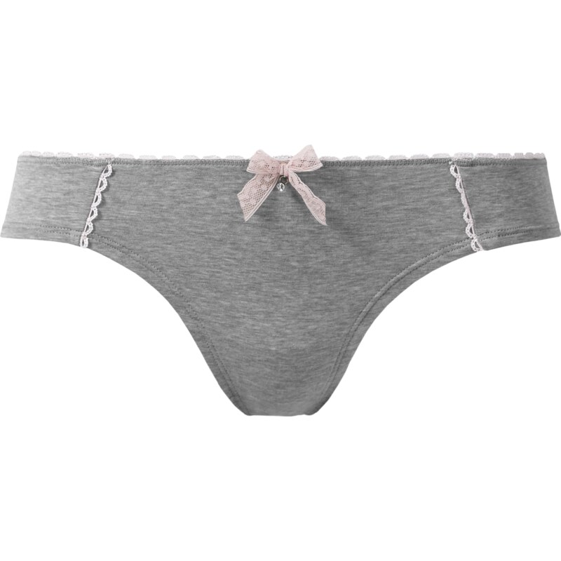 Intimissimi Cotton and Embroidery Brazilian-Cut Panties