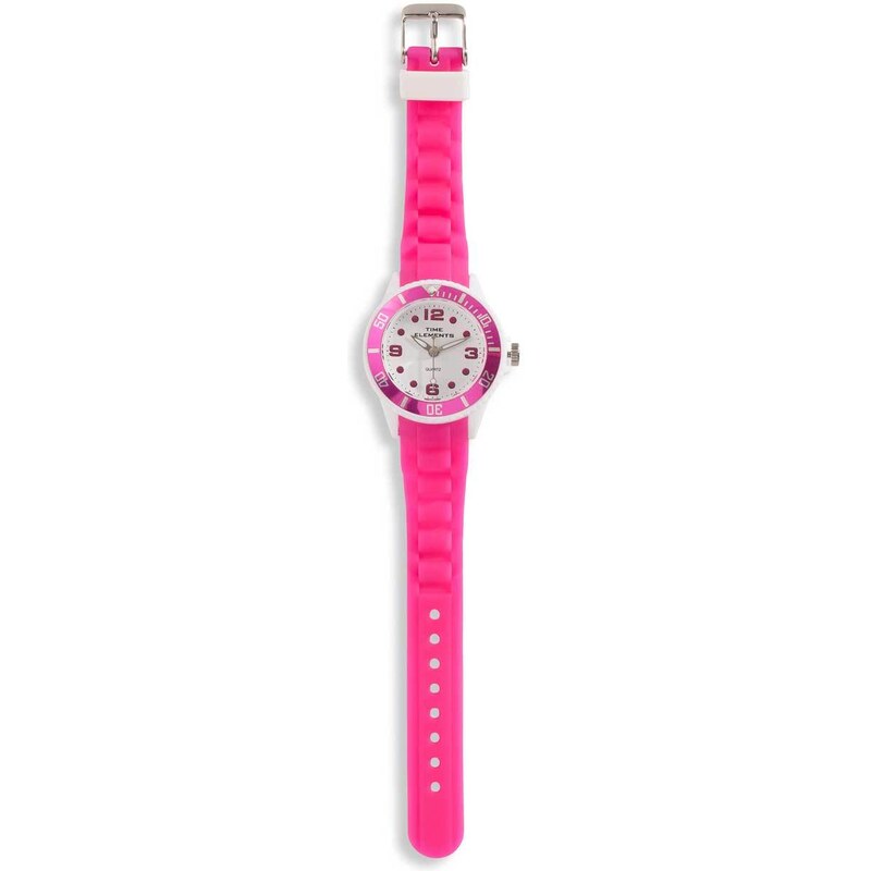 Mädchen Armbanduhr in weiss / pink von C&A